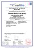 CERTIFICATE OF APPROVAL No CF 563 SIDERISE INSULATION LIMITED