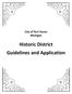 City of Port Huron Michigan. Historic District Guidelines and Application