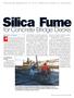 Adjusting approach to suit material leads to success. Silica Fume. for Concrete Bridge Decks By Tarif M. Jaber