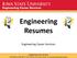 Engineering Resumes Engineering Career Services