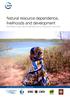Natural resource dependence, livelihoods and development Synthesis of key recommendations for Kenya and Tanzania