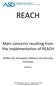 REACH. Main concerns resulting from the implementation of REACH. Within the Aerospace Defence and Security business VERSION 1.5