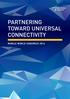 PARTNERING TOWARD UNIVERSAL CONNECTIVITY MOBILE WORLD CONGRESS 2016