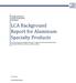 LCA Background Report for Aluminum Specialty Products