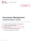 Succession Management Implementation Guide