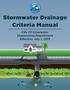 Stormwater Drainage Criteria Manual. City Of Clearwater Engineering Department Effective July 1, 2015