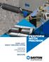 PERFORM WITH PRECISION TAPER-LOCK REBAR THREADING SYSTEM CONCRETE CONSTRUCTION SOLUTIONS BROCHURE