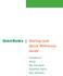 QuickBooks Startup and Quick Reference Guide. Installation Setup Key Concepts Essential Tasks New Features