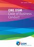 ONE DSM Code of Business Conduct