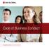 Code of Business Conduct. One global company. One global standard.
