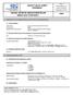 SAFETY DATA SHEET Revised edition no : 0 SDS/MSDS Date : 3 / 10 / 2012
