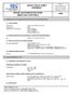 SAFETY DATA SHEET Revised edition no : 0 SDS/MSDS Date : 15 / 12 / 2012
