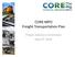 CORE MPO Freight Transportation Plan. Project Advisory Committee