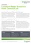 SOLUTION BRIEF Location-Based Analytics from CenturyLink. Improve Customer Experience with Deep Location & Visitor Insight