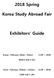 2018 Spring. Korea Study Abroad Fair. Exhibitors Guide