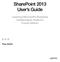 SharePoint 2013 User s Guide