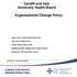 Cardiff and Vale University Health Board. Organisational Change Policy