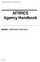 AFRRCS Agency Handbook
