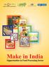 Confederation of Indian Industry. Make in India. Opportunities in Food Processing Sector
