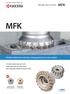 MFK MFK. Double-sided insert with free cutting geometry to resist chatter. Multi-edge cutter for cast iron