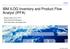 IBM ILOG Inventory and Product Flow Analyst (IPFA)
