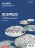 BUSINESS Operating in a local business environment (Component 1)