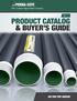 PRODUCT CATALOG & BUYER S GUIDE