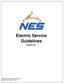 Electric Service Guidelines. Version 9.1