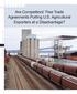 Are Competitors Free Trade Agreements Putting U.S. Agricultural Exporters at a Disadvantage?