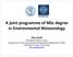 A joint programme of MSc degree in Environmental Meteorology