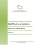 CWM Technical Guideline