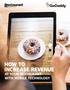HOW TO INCREASE REVENUE AT YOUR RESTAURANT WITH MOBILE TECHNOLOGY