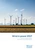 Subtittle if needed. If not MONTH Published in Month Wind in power Annual combined onshore and offshore wind energy statistics