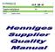 GLB QM 02. Supplier Quality Manual 05. 3/2/18 Supplier Quality 1 of 19. Issue Date Issuing Department Page