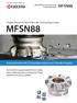 MFSN88 MFSN88. Highly Efficient Cutter with a 88 Cutting Edge Angle. Economical Inserts with 8 Cutting Edges. Reduces Cost in Shoulder Roughing