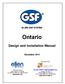 Ontario. Design and Installation Manual ELJEN GSF SYSTEM. December 2014