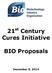 21 st Century Cures Initiative. BIO Proposals