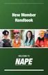 New Member Handbook WELCOME TO