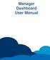 Manager Dashboard User Manual