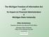 The Michigan Freedom of Information Act and Its Impact on Financial Administrators at Michigan State University