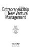 Entrepreneurship TNew Venture. Management OXPORD. 4th Edition