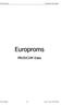 Europroms User Guide. Public document. Europroms. PRODCOM Data