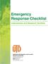 Emergency Response Checklist. Laboratories and Research Facilities