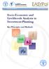 Socio-Economic and Livelihoods Analysis in Investment Planning