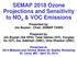 SEMAP 2018 Ozone Projections and Sensitivity to NO x & VOC Emissions