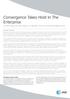 Convergence Takes Hold In The Enterprise An AT&T survey and white paper in co-operation with the Economist Intelligence Unit