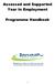 Assessed and Supported Year In Employment. Programme Handbook