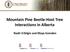 Mountain Pine Beetle-Host Tree Interactions in Alberta. Nadir Erbilgin and Maya Evenden