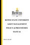 BOWIE STATE UNIVERSITY ASSET MANAGEMENT POLICY & PROCEDURES MANUAL