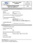 SAFETY DATA SHEET Revised edition no : 0 SDS/MSDS Date : 10 / 10 / 2012
